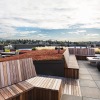 rooftop patio with seating